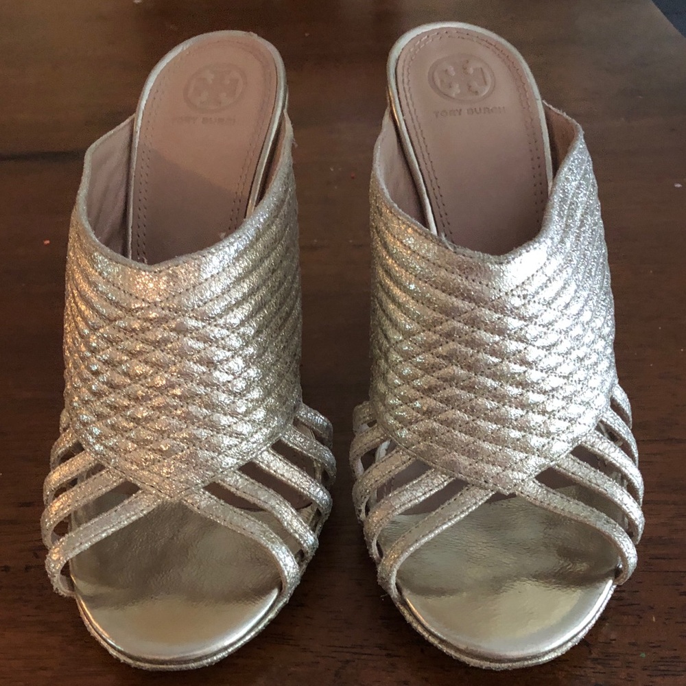 Gold Tory Burch Heels, Size 10.5